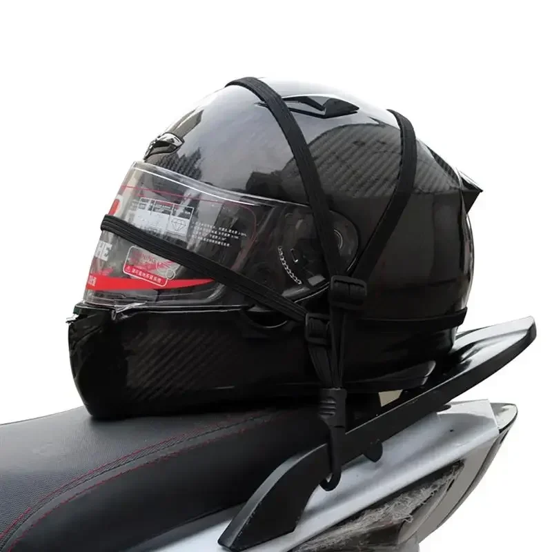 Universal 60cm Motorcycle Luggage Strap Moto Helmet Gears Fixed Elastic Buckle Rope High-Strength Retractable Protective