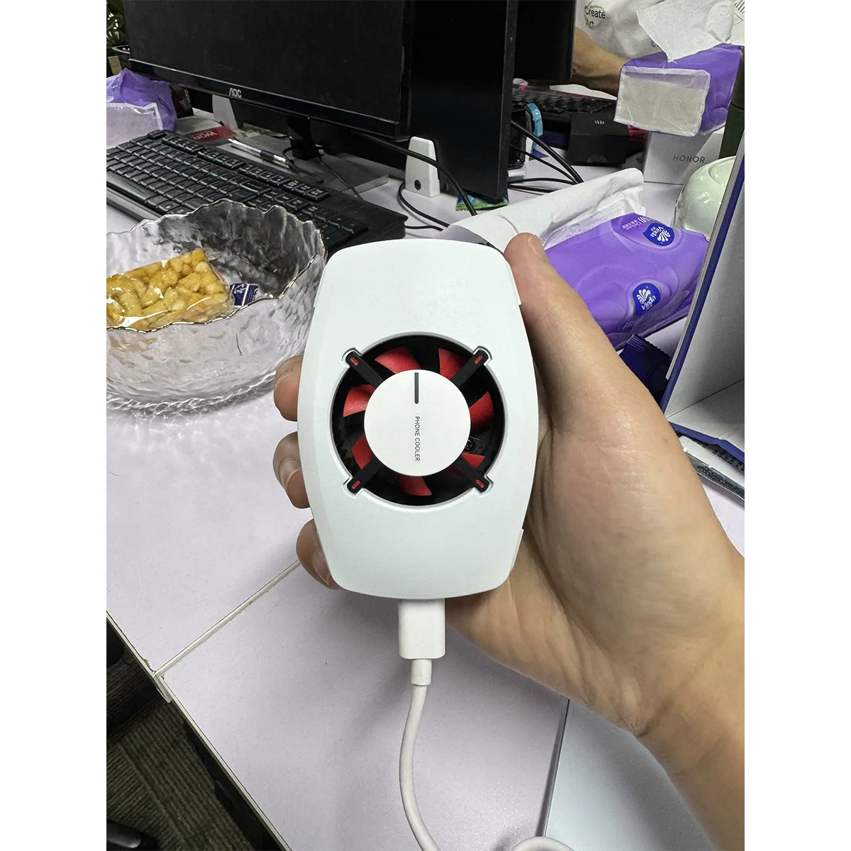 Imagem -03 - Oneplus 18w Congelando o Radiador do Ventilador de Refrigeração do Telefone Móvel Hurricane Game Cooler Pia de Calor Legal para Oneplus 11 10 Pro Ace