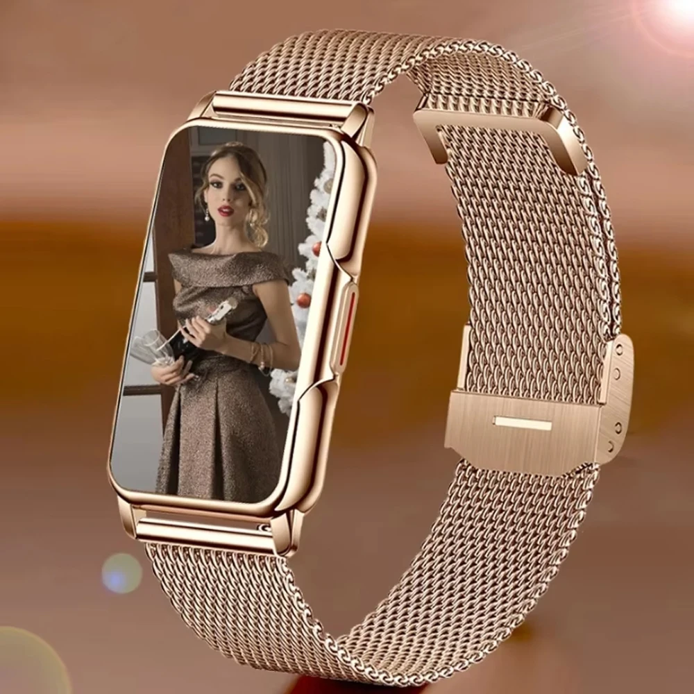 

For Android IOS Smart Bracelet Women Smartwatch Men Heart Rate Waterproof Blood Oxygen Sport Smart Band Watch For Ladies +Gift