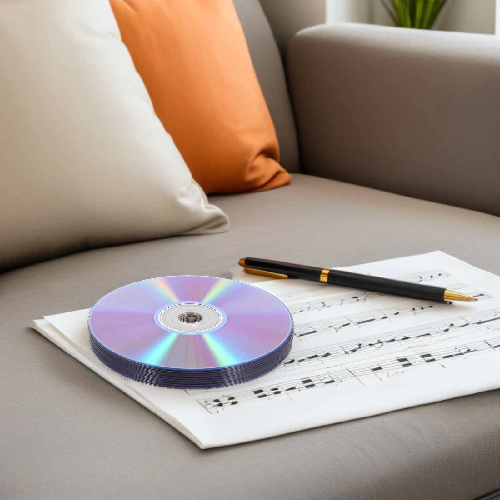 

10Pcs Blank Dvd Discs Cd Rw Writable Media Storage Data Backup Music Video Photo Dvd Discs Blank