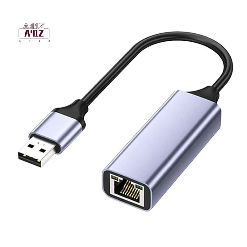 A41Z-Type-C To RJ45 Ethernet Adapter Type-C 3.0 PC Internet Type-C 1000Mbps Fit For Laptop/TV Box