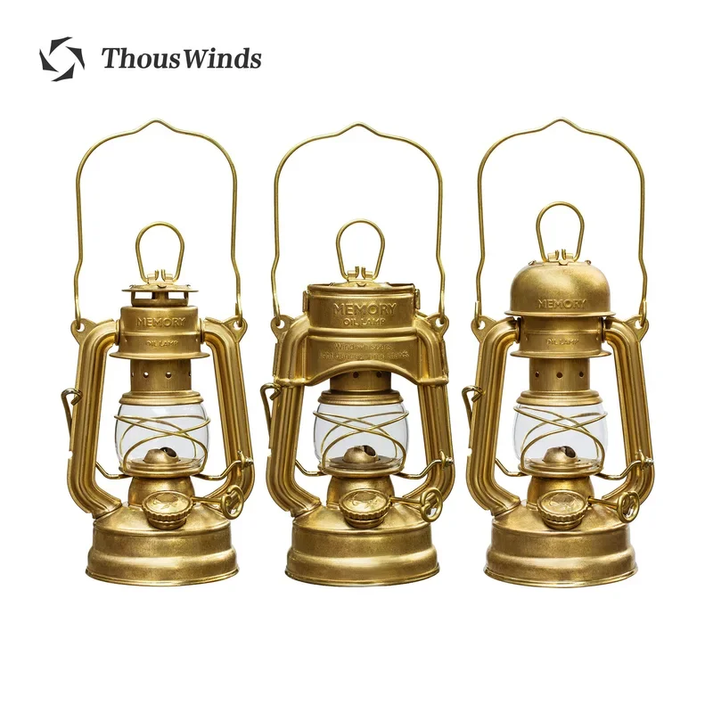 Thous winds memory oil lamp portable outdoor mini camping lantern retro camp lights for hiking picnic camping supplies