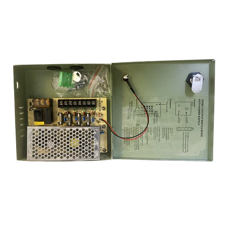 Verlichting Transformator Ac 110V 220V Naar Dc 12V 3a 4ch Box Schakelaar Voeding Box Voor Cctv Camera Security Surveillance Led Strip