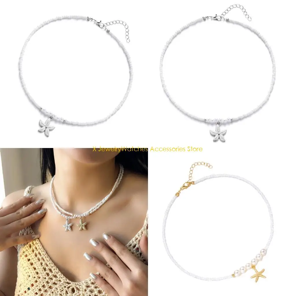 31-кД-вдохновленные-жемчужинами-ожерелье-из-бисером-богемные-звездочки-украшения