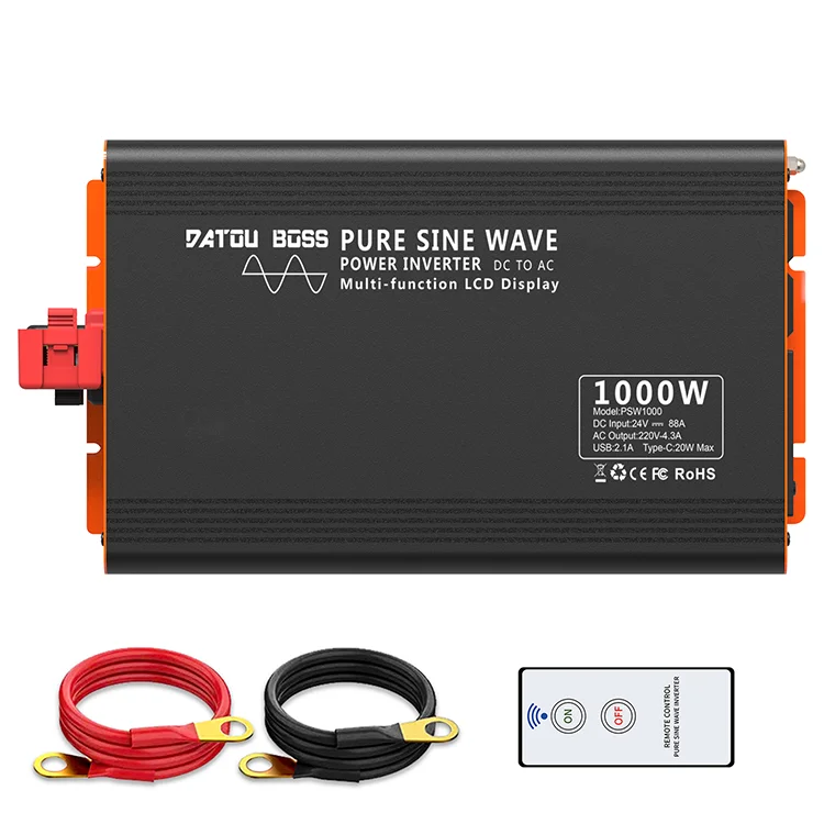

Factory DC to AC Pure Sine Wave Power Inverter 24V to 220V 500W 1KW 2KW 3KW 3000Watt Car Power Inverter Converter