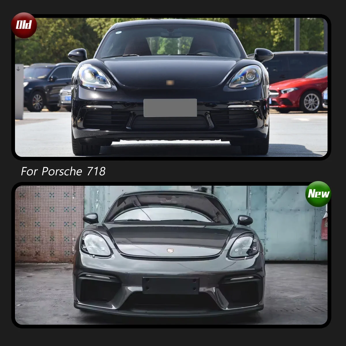 TYPY Car Bodykits For Porsche 718 Cayman Boxster Upgrade Modified to Porsche 718 GT4 Styling Bodykit Accessories