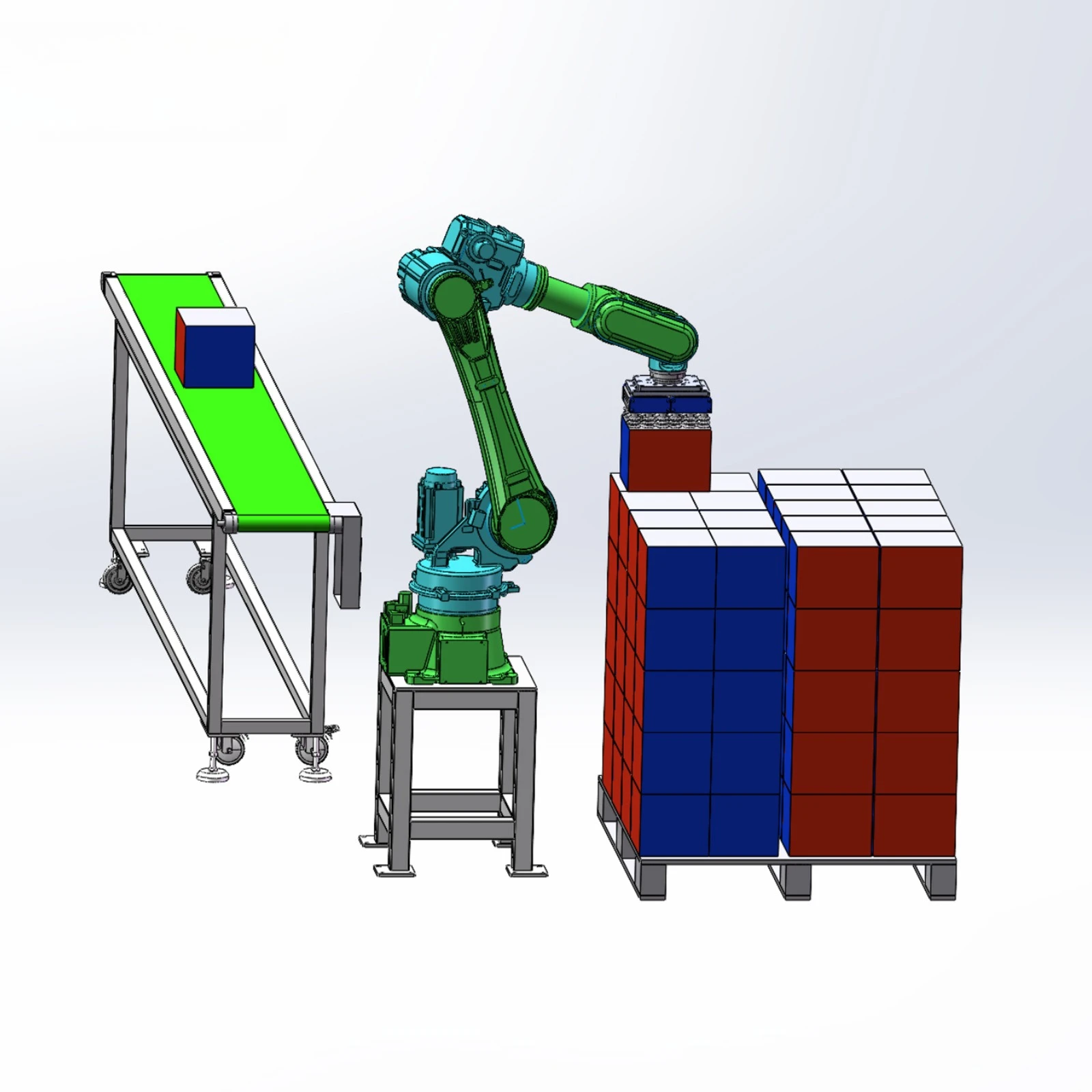-B2100-F-4 load 100KG handling and palletizing four-axis industrial robot