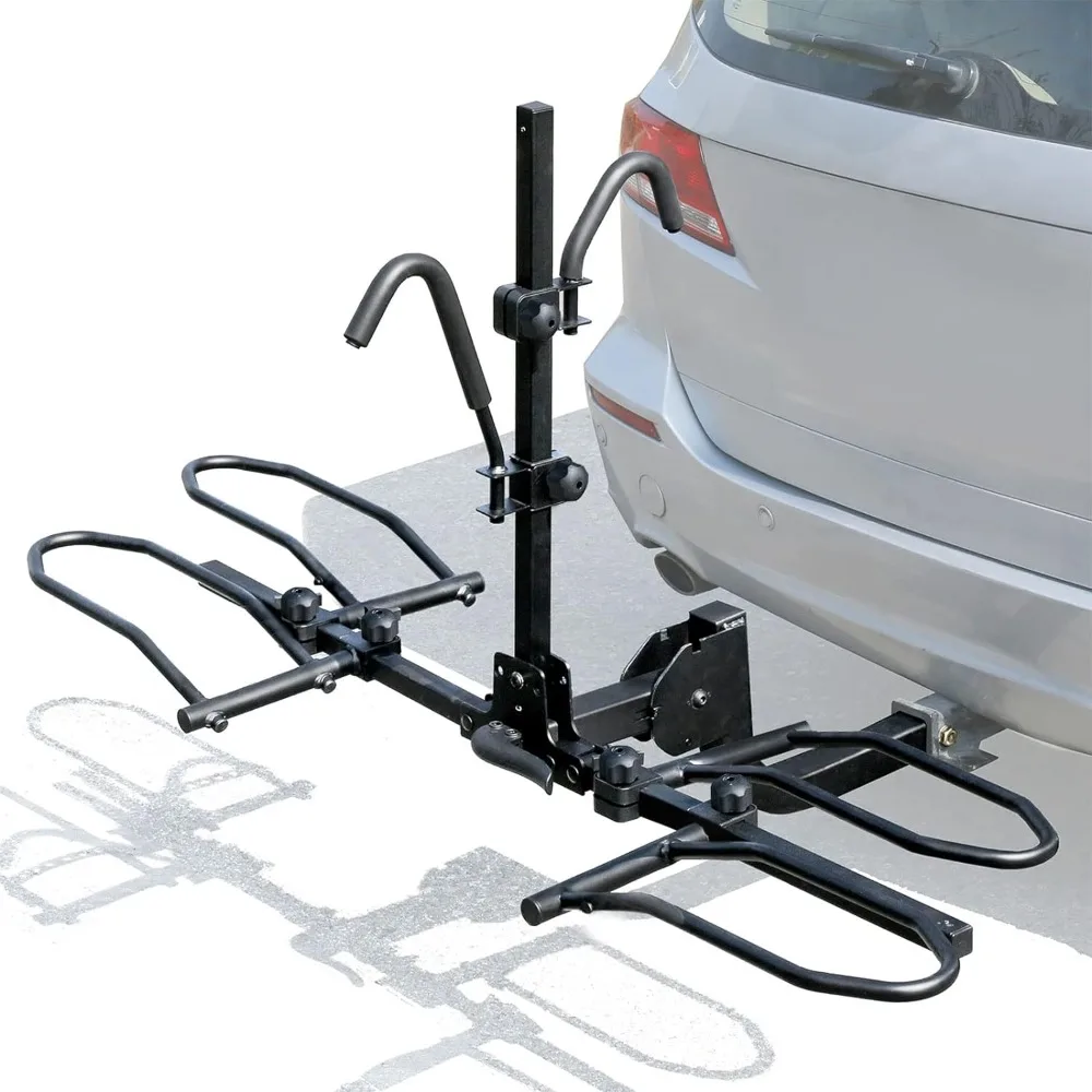 

Bike Platform Style Hitch Mount Bike Rack, Tray Style Bicycle Carrier Racks Foldable Rack for Cars