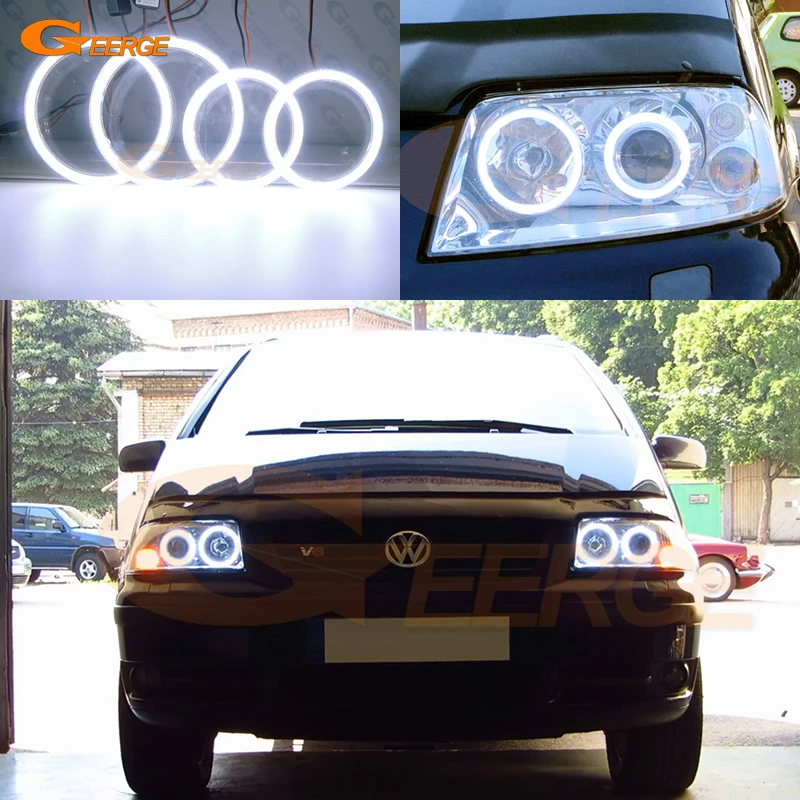 

For Volkswagen VW SHARAN Seat Alhambra 7M Facelift 2000 - 2010 Day Light Ultra Bright COB Led Angel Eyes Kit Halo Rings