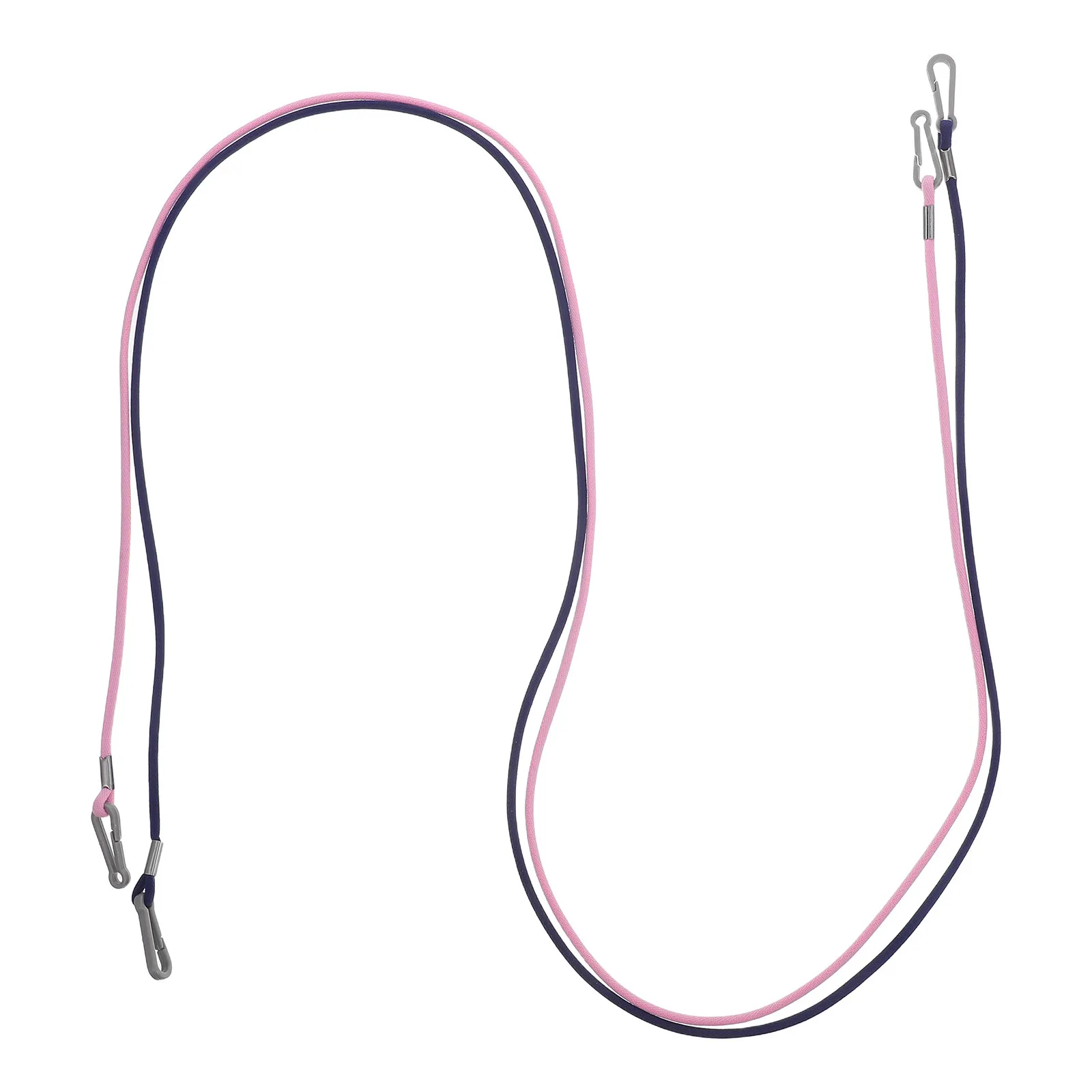 

2Pcs Ski Glove Lanyard Elastic Mitten Clips Winter Warm Glove Holder Adjustable Strap Pink Navy Cinch Clip