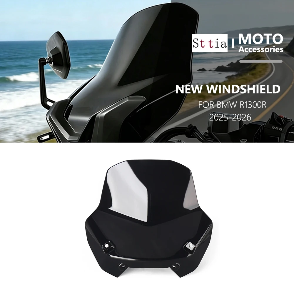 

For BMW R1300R R1300 R 1300 R 2025 2026 r1300r Motorcycle Front Windshield Windscreen Wind deflector Fairing Upper Wind
