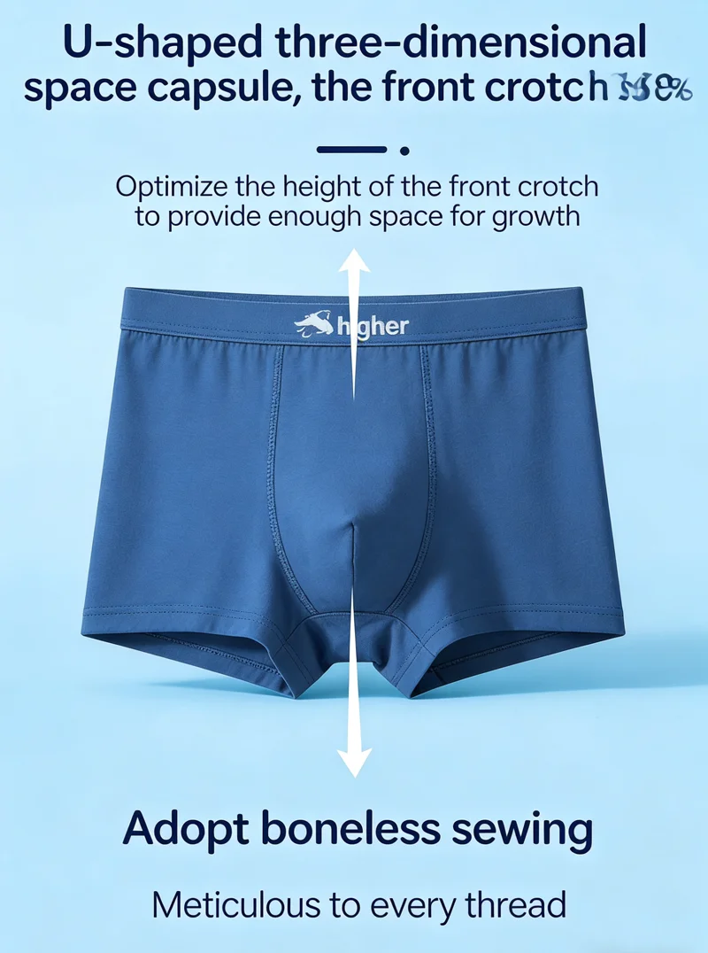 Jungen Baumwollunterwäsche „Ozean-Astronaut“ – Farbecht, Atmungsaktiv, Schweißabsorbierend, Kinderkleidung im lebhaften, trendigen Stil mit flachen Ecken – Detail 8
