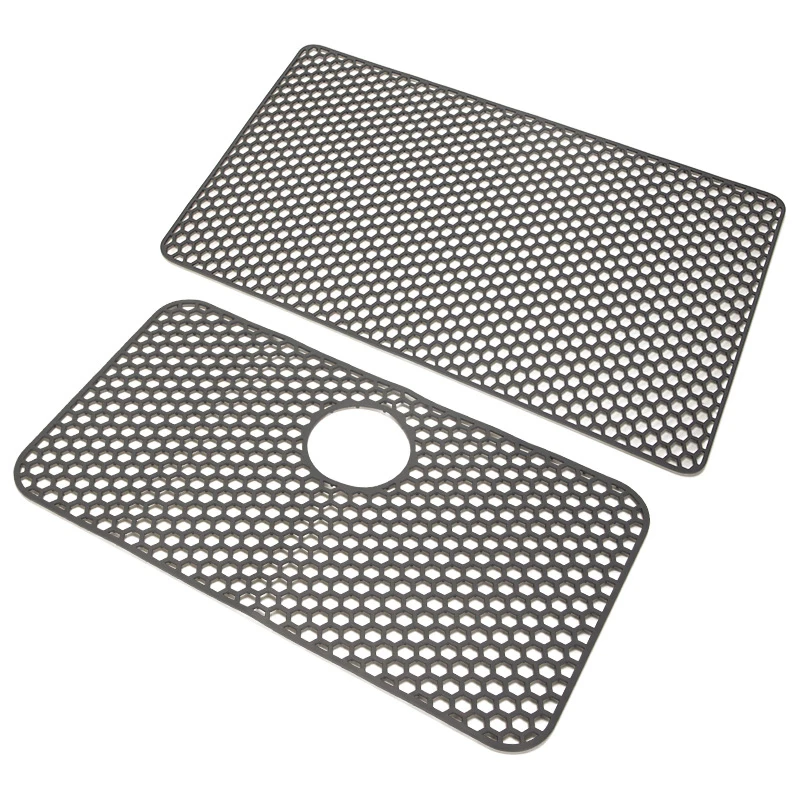 

Kitchen Sink Mat Soft Silicone Hollow Design Anti-Scratch Multi-Functional Anti-Slip High-Temperature Resistant Drain Mat o...