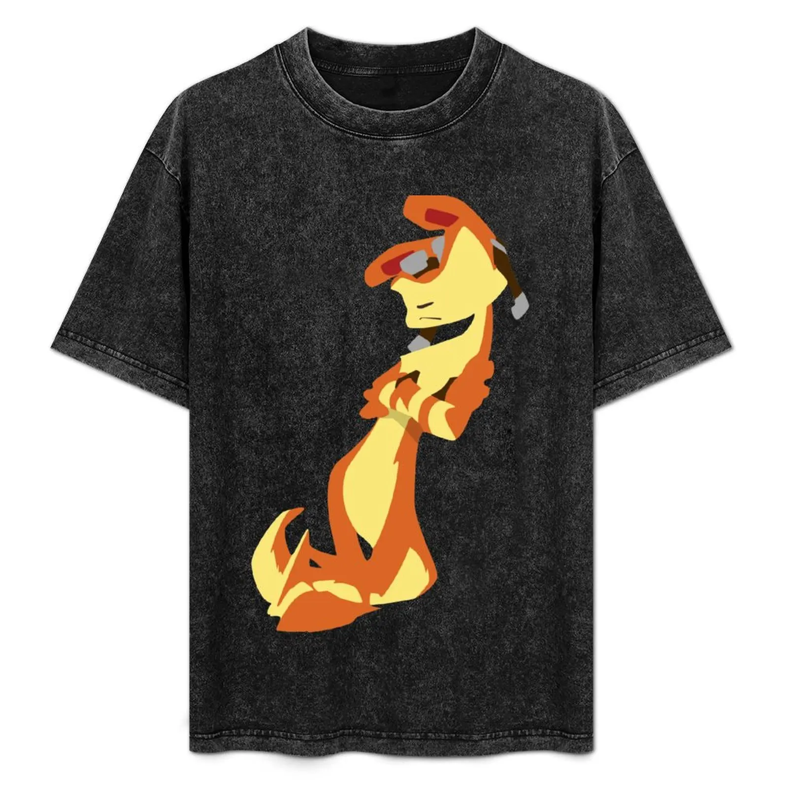 Camiseta Jak and Daxter-Daxter (variante sin ojos) informal, ligera, de verano, de manga corta