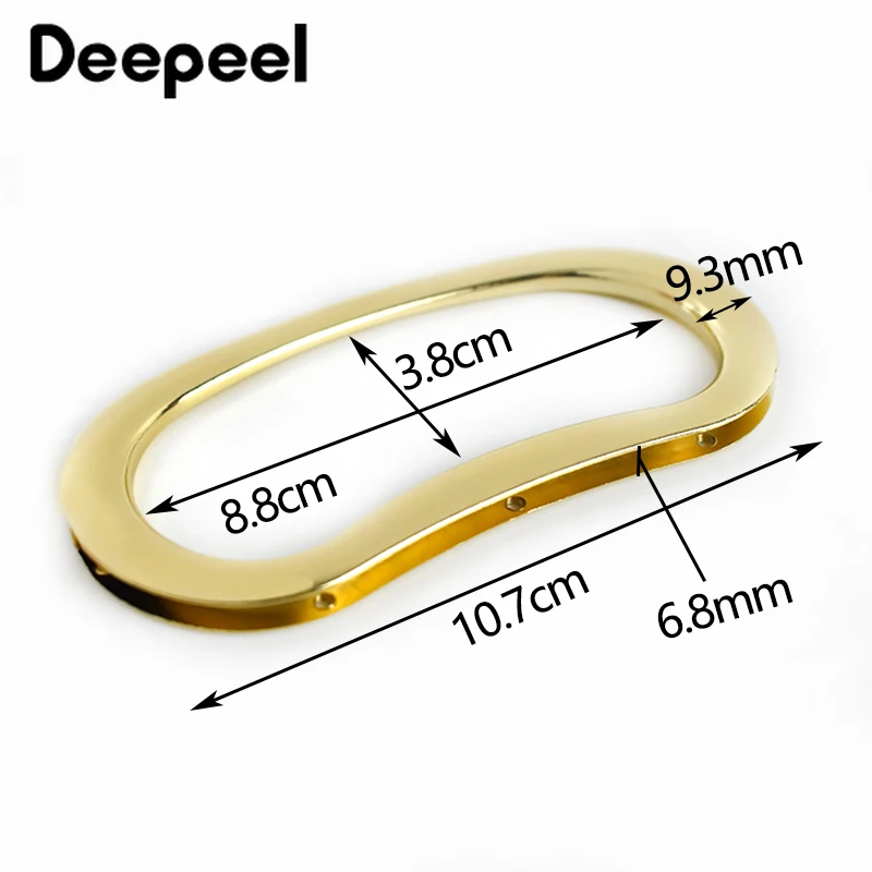 2/4Pcs Deepeel 3.8*8.8cm Women Metal Clasp Purse Frame Handbag Replace Handle Parts DIY Handmade Bag Hardware Accessories