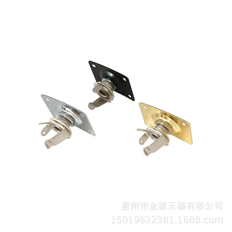 ST Electric Guitar Parts Set, Square Jack Socket, Strap Button, Tuner Knob & String Retainer Accessories