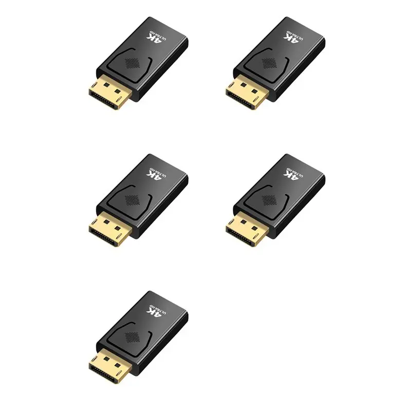 B49C 5X 4K Dp To -Compatible Video Adapter Displayport Male To -Compatible Computer TV Monitor Converter For PC TV