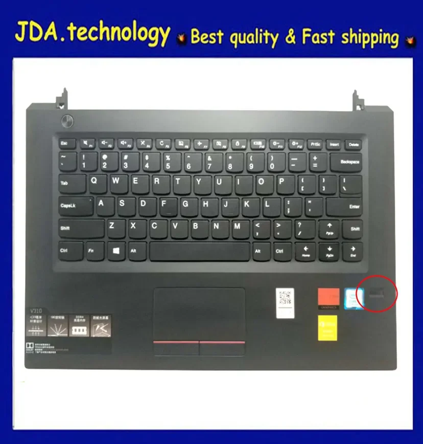 

MEIARROW 96%New/Orig Palmrest for Lenovo IDEAPAD V310-14 V310-14IKB 310-14ISK US keyboard Upper cover Touchpad,Black