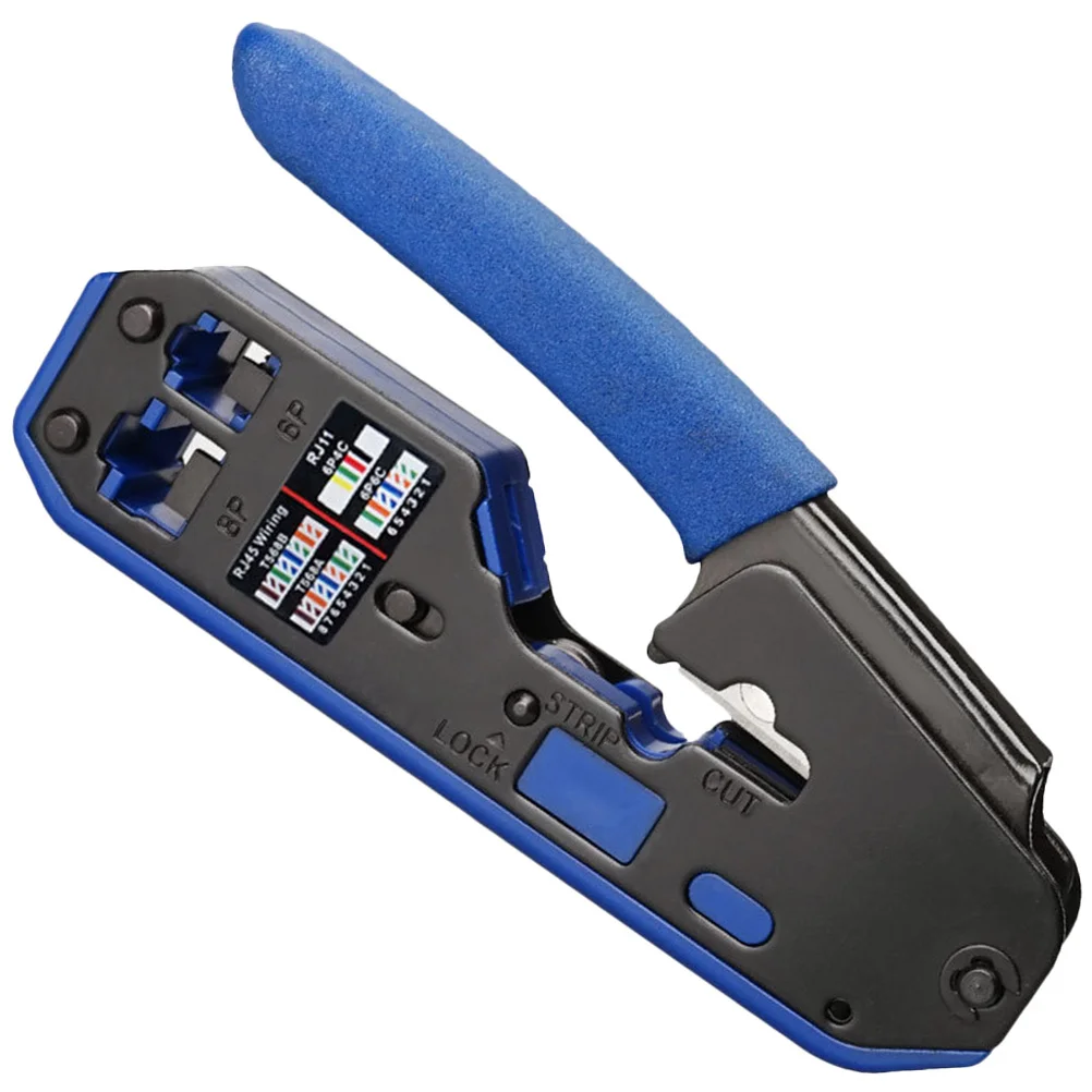 

Wire Stripper Crimping Tool For Cat6A Cat6 Cable Electrical Pliers Tangent Function High Hardness Light Weight