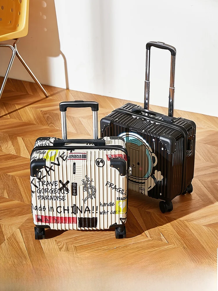 fashionable-abs-pvc-luggage-suitcase-for-travel-and-tourism-18-inch-carry-on-password-box-male-and-female-children-short-trip
