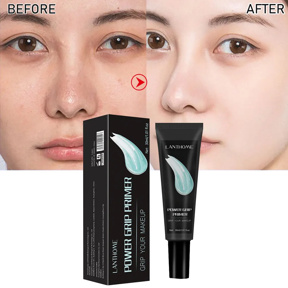 30ml Power Grip Primer Gel Gebaseerde Hydraterende Gezicht Primer Voor Smoothing Huid Aangrijpend Make-Up Onzichtbare Porie Kleurloze Primes
