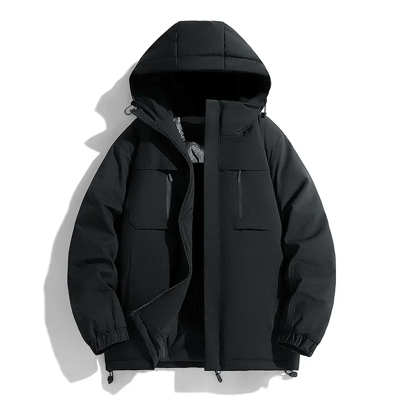 Windproof Warm Men Hiking Jackets Outdoor Quality Waterproof Trekking Coats Thicken Warm Hooded Men Clothing Multiple Colors