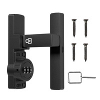 Security Barn Door Lock 3-Digit Conbination Lock Home Door Lock for Bathroom Wine Cabinet with Password Code Durable Zinc Alloy