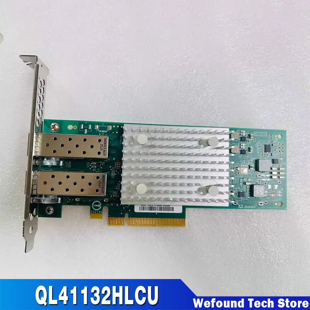 

QL41132HLCU для Qlogic Pcie X8 двухпортовый Ten гигабитный оптоволоконный сетевой адаптер