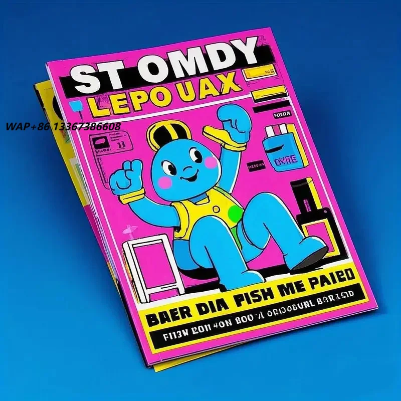 Professional Custom Printing Services Soft Cover Digital Printing Perfect Binding Graphic Design Posters