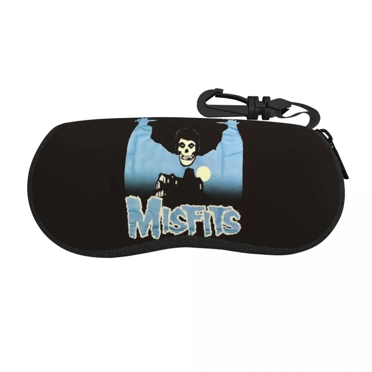 

Чехол для очков Heavy Metal Misfits с черепом, портативная коробка для солнцезащитных очков, женская и мужская мягкая сумка для очков, сумка
