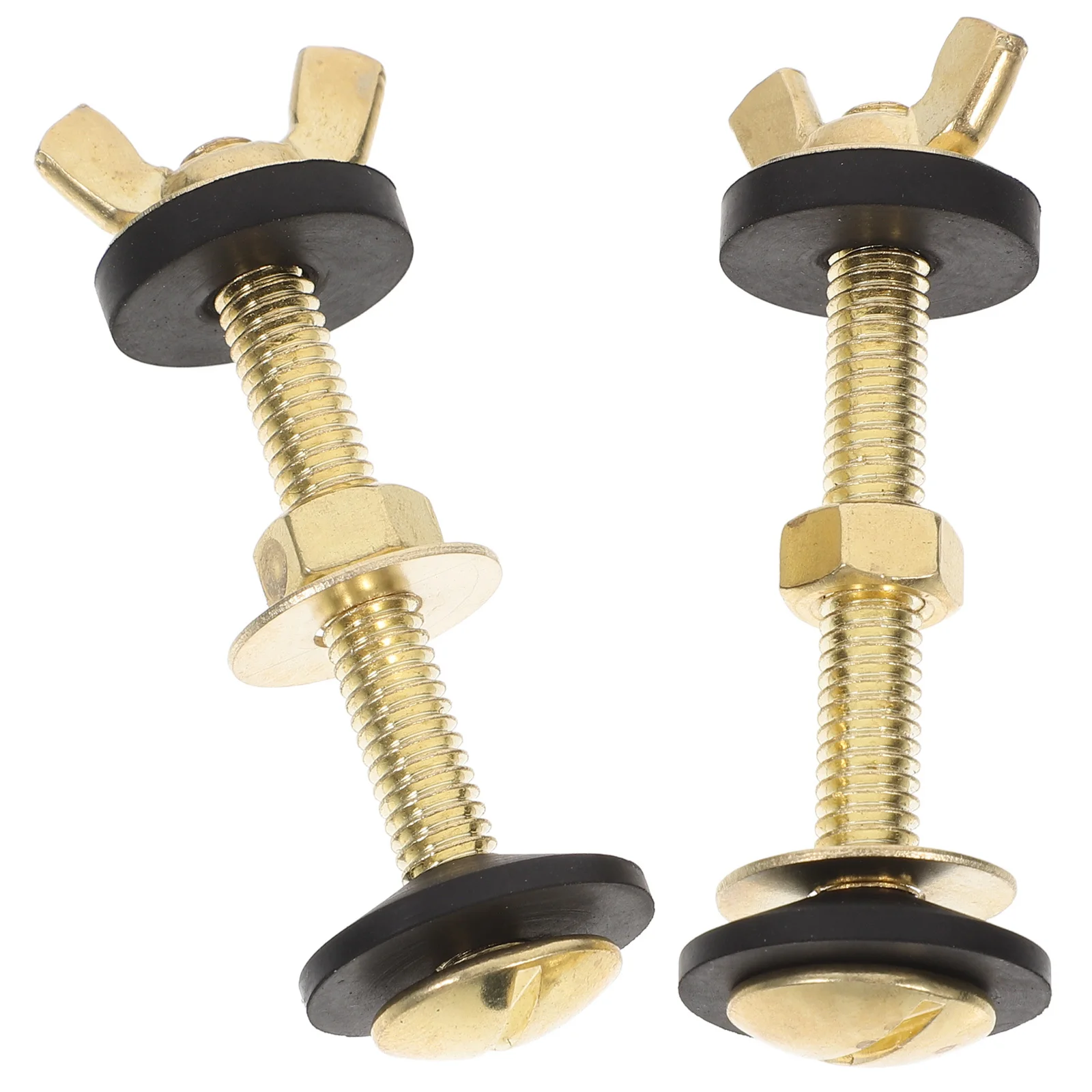 

2pcs Tank Kit Heavy Duty Universal Bolts Replacement Set With Rubber Gaskets Leakproof Metal Material Easy Installation For