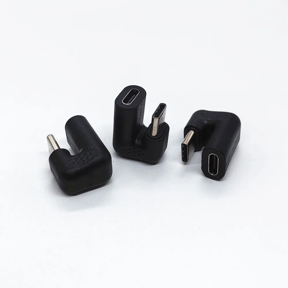 USB-C Converter Adapter 180 Degree Type C Adaptor for Note Phone Right Angle Type-C Male to Female
