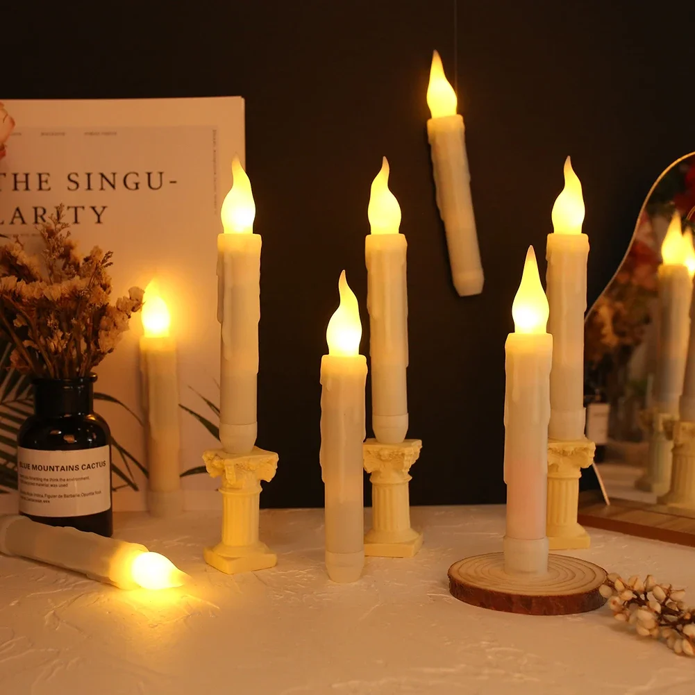 16.5 سنتيمتر LED تفتق شمعة أضواء عديمة اللهب بطارية تعمل نافذة الشموع لعيد الميلاد الزفاف الكنائس حفلة عيد ميلاد ديكور