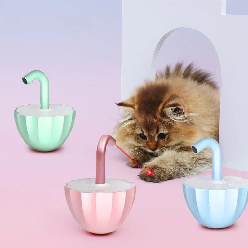 Smart Cat Toy Laser Cat Teasing Device 360° Rotating Infrared Ray Toy Game Amuse Oneself Goods for Cats Interesting Products