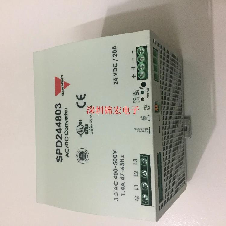 Original Swiss Switching Power Supply SPD244803, Input 3-phase AC400-500V, Output 24VAC. DC 20A