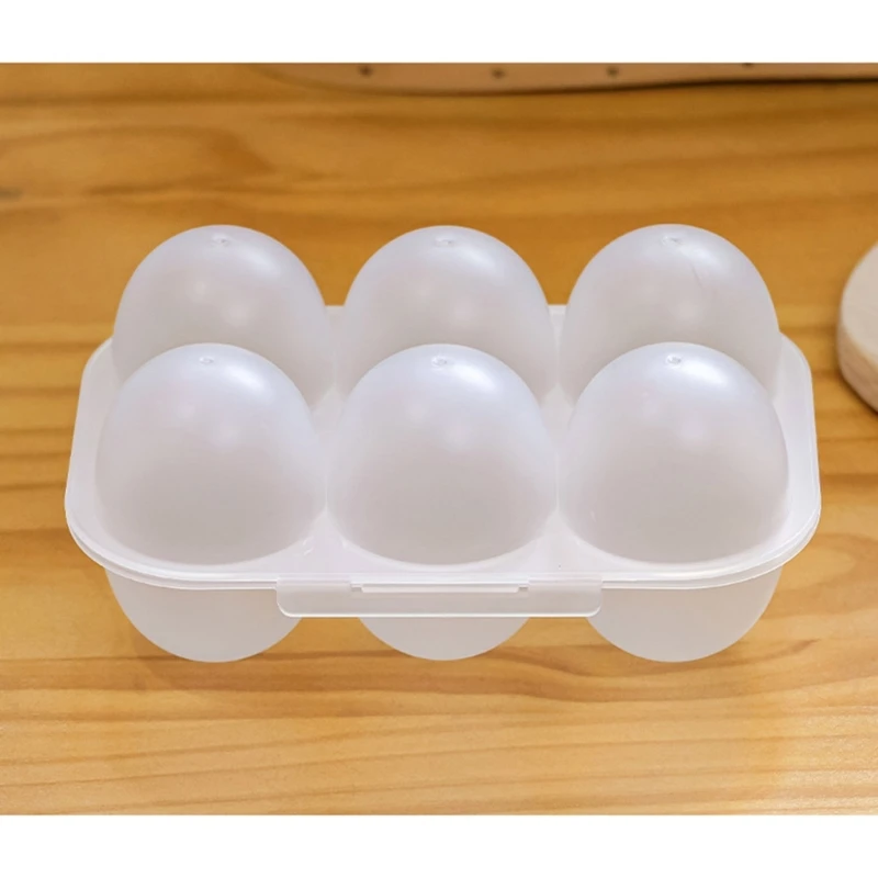 6 Gird Eggs Holder Container Portable Eggs Tray Carriages Dispenser for Camping Dropshipping