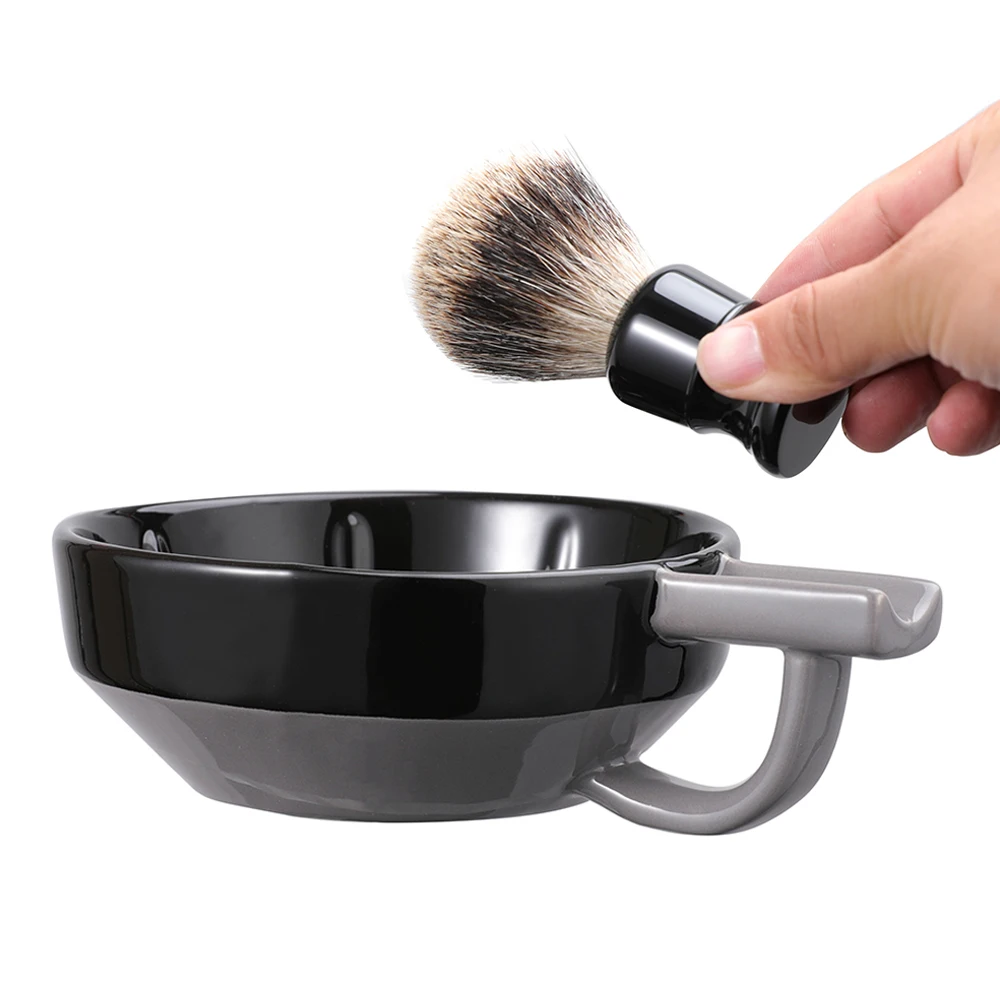 

LIVEBEN Beard Soap Ceramics Brush Shaving Bowl For Men Wet Shave Oap Cup Barber Tools TAOCI