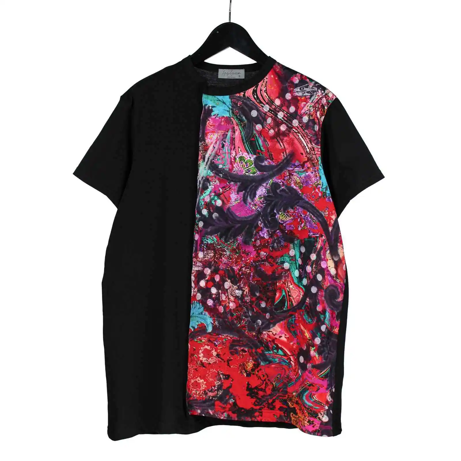 

TOP-YAMAMOTO мужской свитер с короткими рукавами, джемпер с круглым вырезом, тонкий однотонный базовый свитер, новинка весны и осени