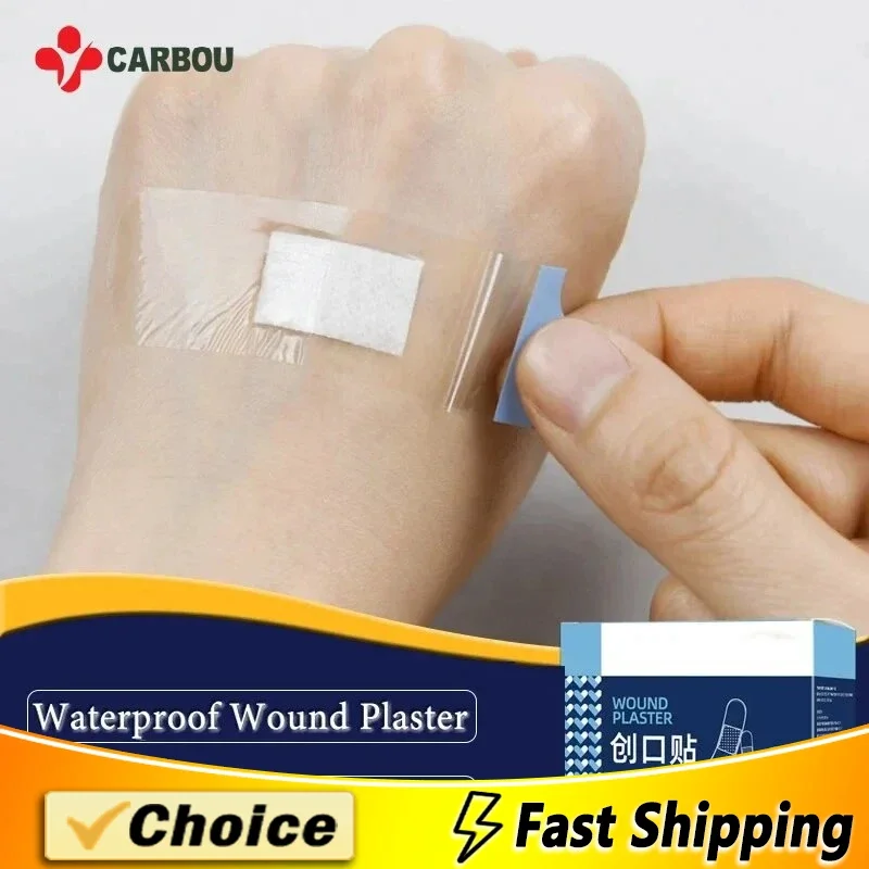 120 pieces waterproof band-aid transparent invisible breathable waterproof swimming band-aid