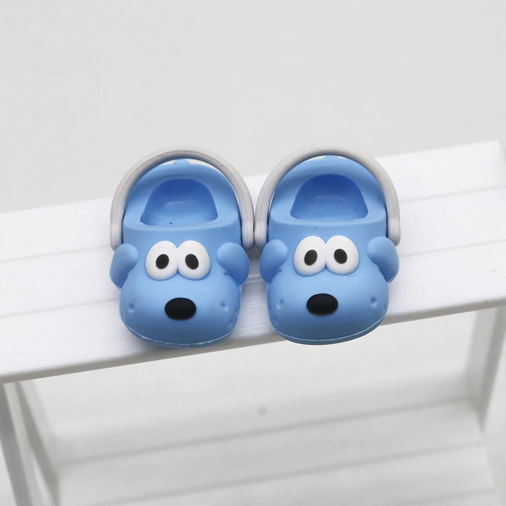 For 17cm Cute Mini labubu Outfit  Puppy Hole Shoes Shoes Slipper Toys Casual Sandal Dolls Ropa Labubu