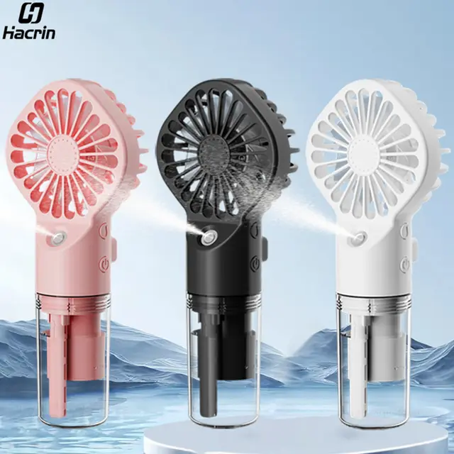 Portable Humidifier Fan Mini Handheld Mist Fan Portable USB