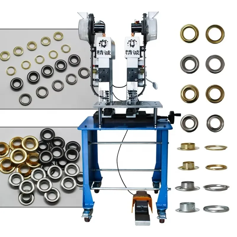 Automatic Double Eyelet Press Machine For Packaging Bags