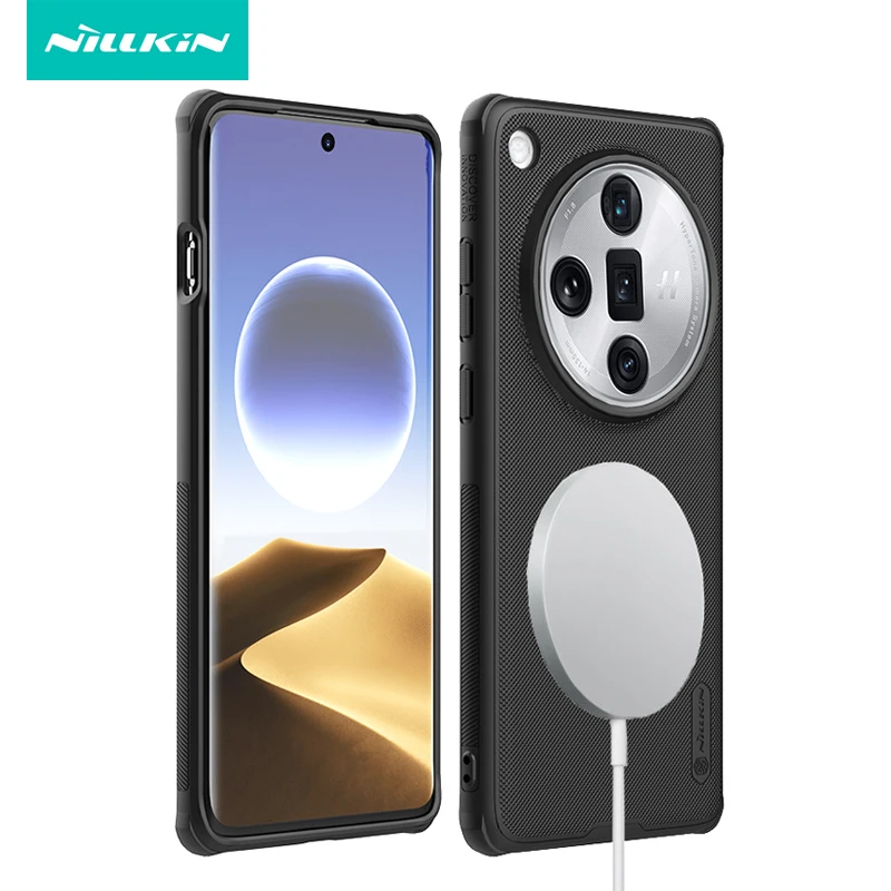 

For OPPO Find X7 Ultra Case Nillkin Super Frosted Shield Pro Magnetic Hard Matte Back Wireless Charging Cover For Find X7 Ultra