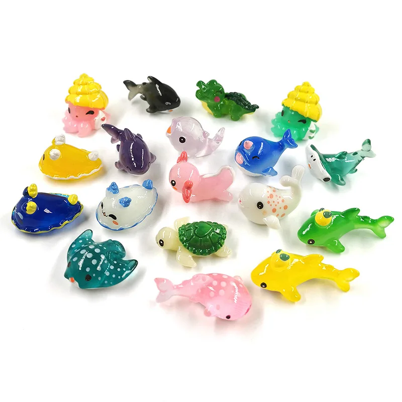 

Мини фигурки морских животных из смолы 10 шт