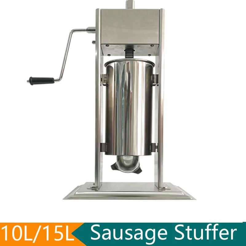 10L 15L Manual Sausage Stuffer Stainless Steel Sausage Maker Commercial Home Sausage Filling Machine  Sausage Filler Meat Tool