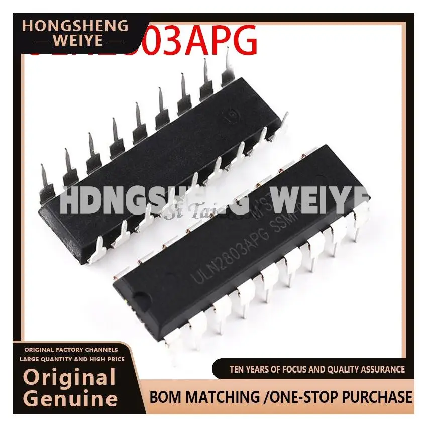 100%new 10pcs  ULN2803APG ULN2803 ULN2803A ULN2803AP DIP-18 ULN2803AN Darlington Transistors new original