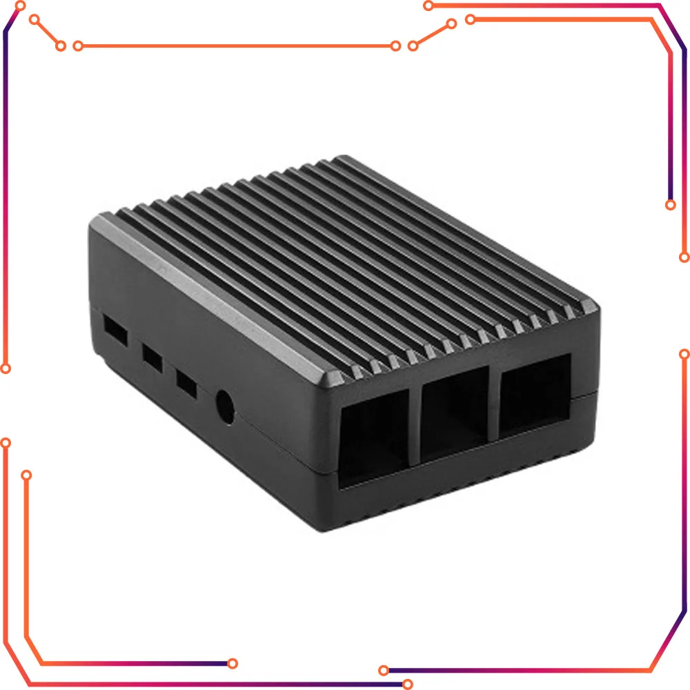 

Raspberry Pi 4 Model B Aluminum Alloy Case/ Passive Cooling Shell Metal Enclosure Heat Dissipation for Pi 4B RPI183