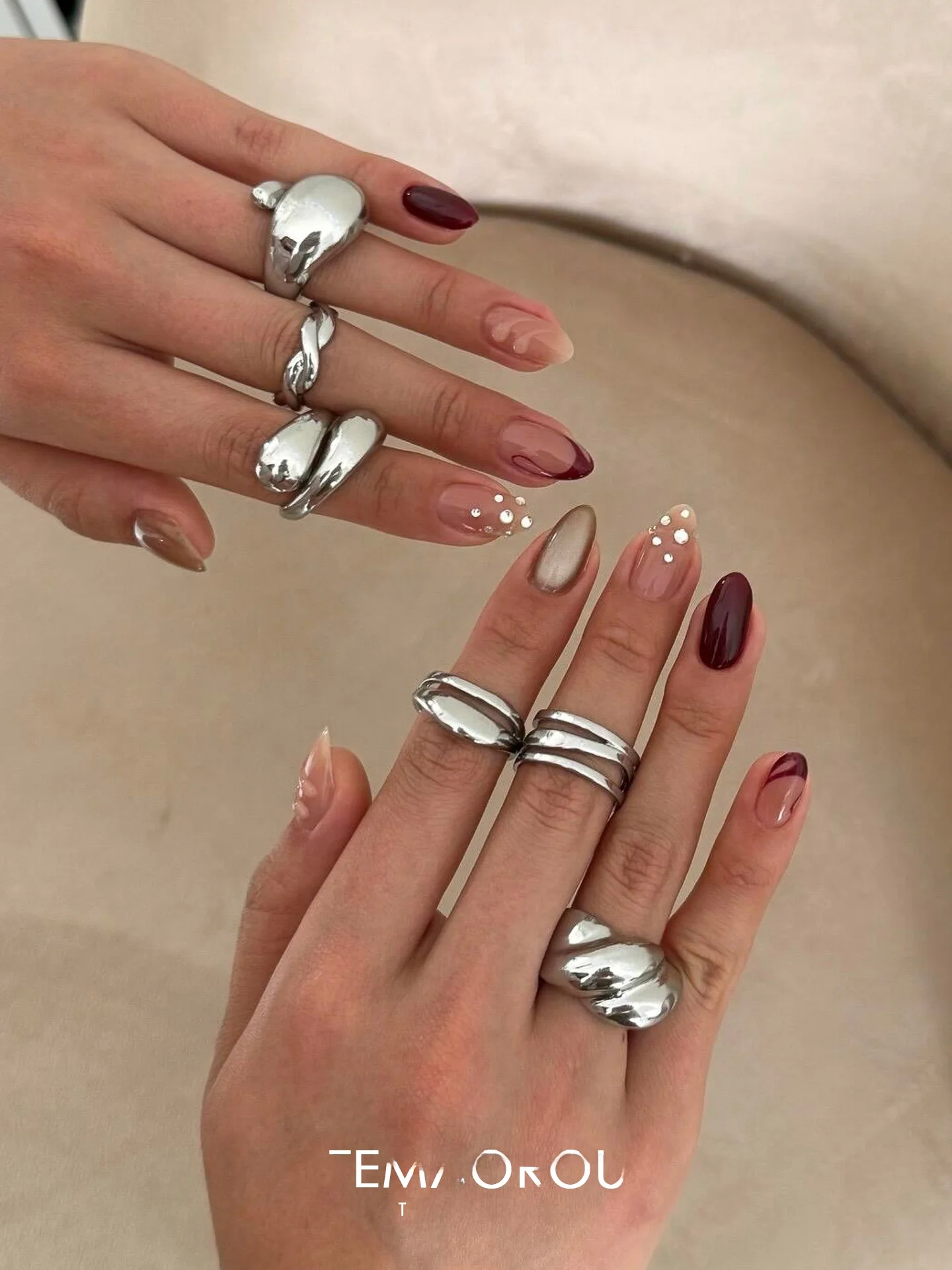 

Кольца из титановой стали серебристого цвета, не выцветающие, открытое кольцо на указательный палец, модные ювелирные аксессуары