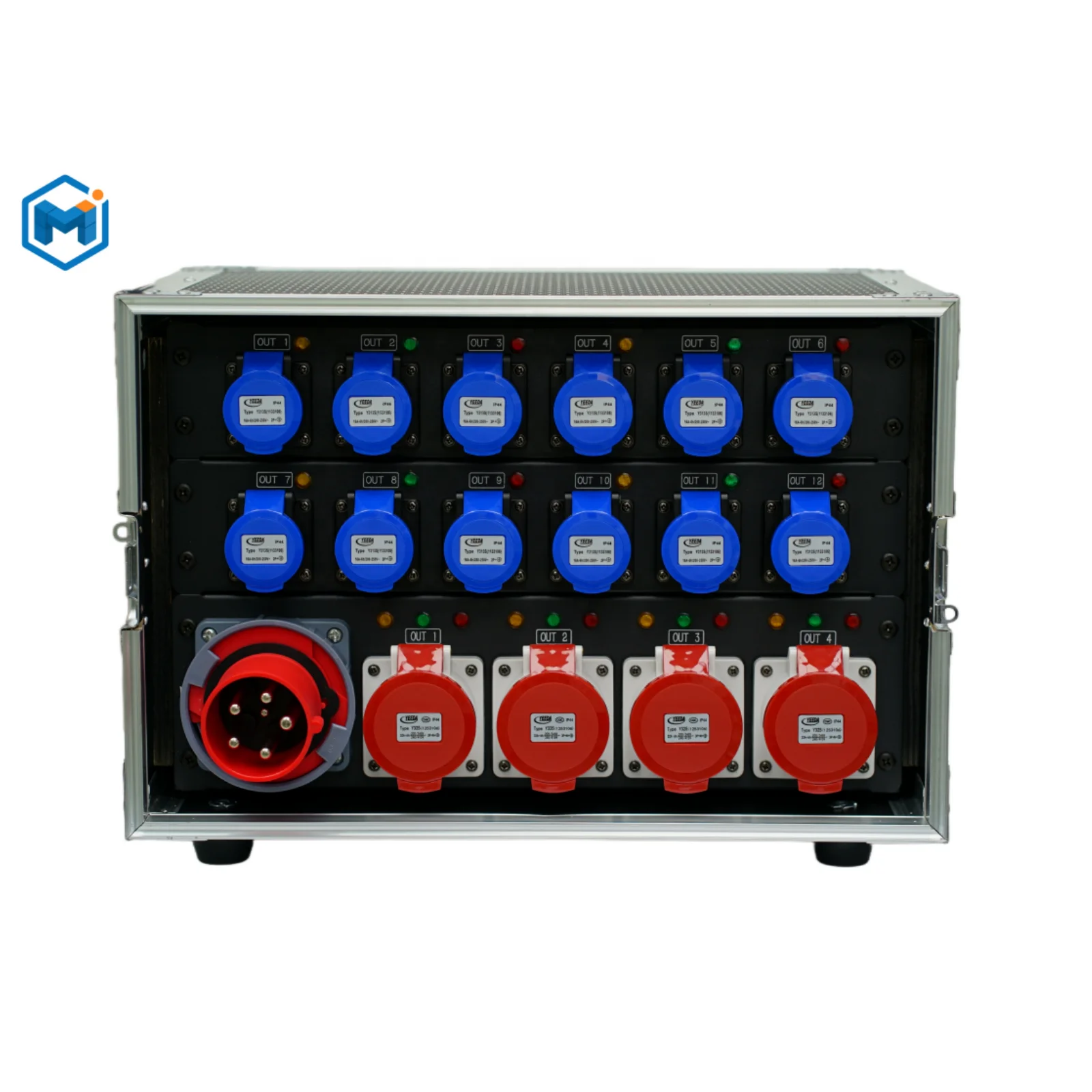 New Stage Equipment Power Distribution Box 63A 3 Phase Input 12 Channels 16A  Output for Stage Power Distro Box in stock