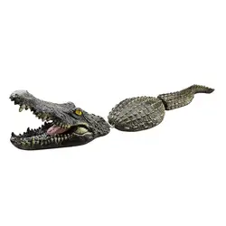 Funny Floating Crocodile Decoration Resin Simulation Statue Garden Figurine Outdoor Ornament Ponds Lakes Decoration